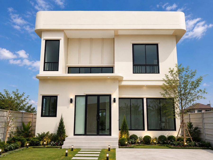 ผลงานสร้างบ้าน บ้านคุณเปรม สไตล์ Modern คลองสอง ปทุมธานี