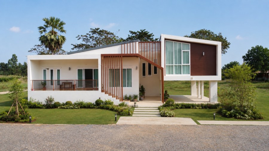 บ้านคุณคิว สไตล์ Modern เมืองปราจีนบุรี รูปที่ 2