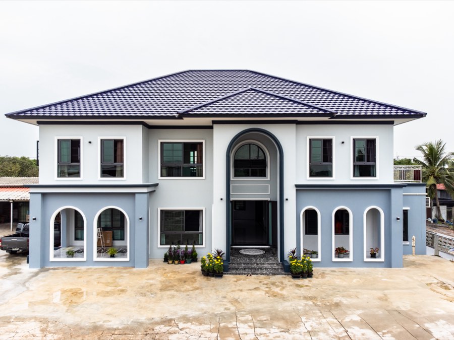 ผลงานสร้างบ้าน บ้านวัฒนเวช สไตล์ Modern Classic บางน้ำเปรี้ยว ฉะเชิงเทรา